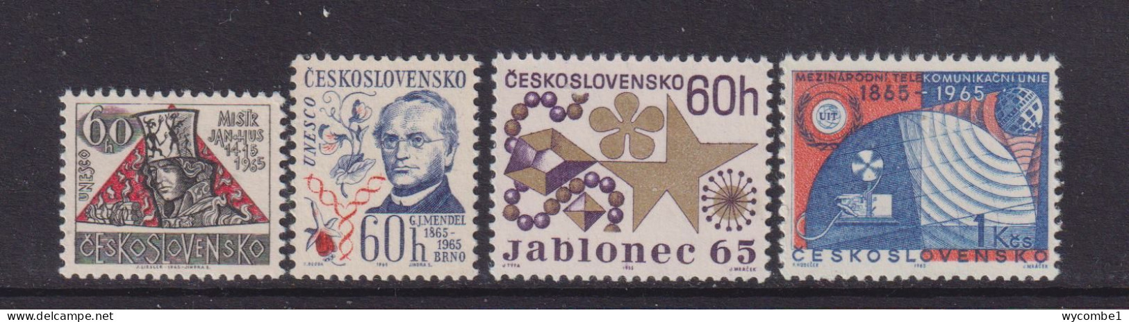 CZECHOSLOVAKIA  - 1965 Anniversaries Set Never Hinged Mint - Unused Stamps