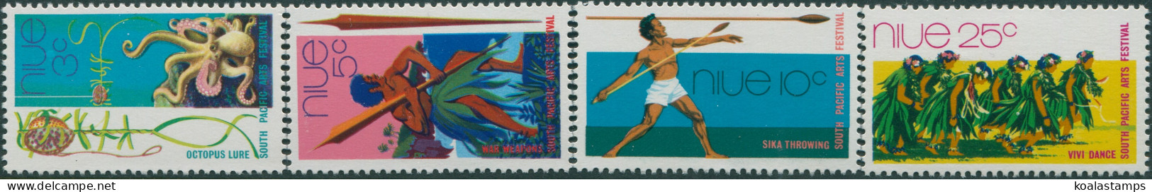 Niue 1972 SG166-169 Arts Festival Set MNH - Niue