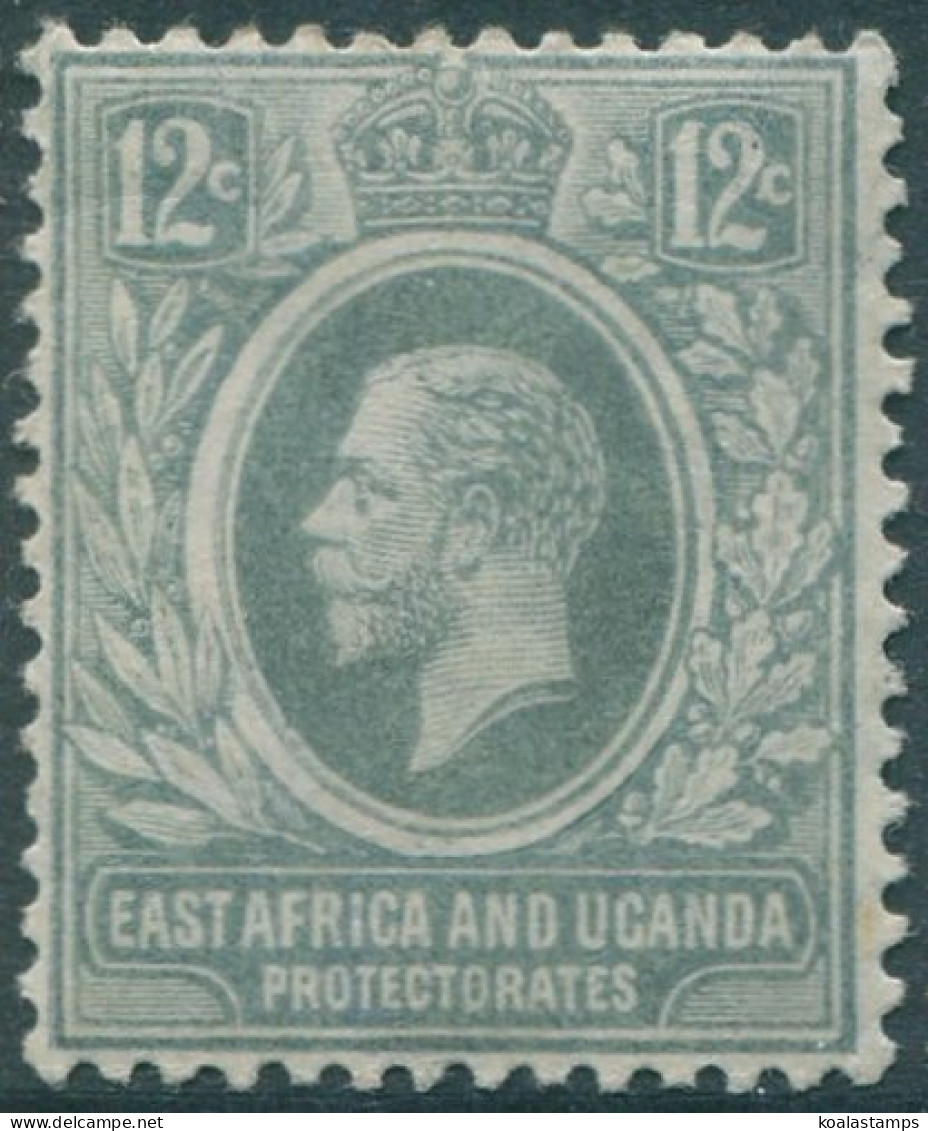 Kenya Uganda And Tanganyika 1912 SG48 12c Slate-grey KGV MLH (amd) - Kenya, Oeganda & Tanganyika