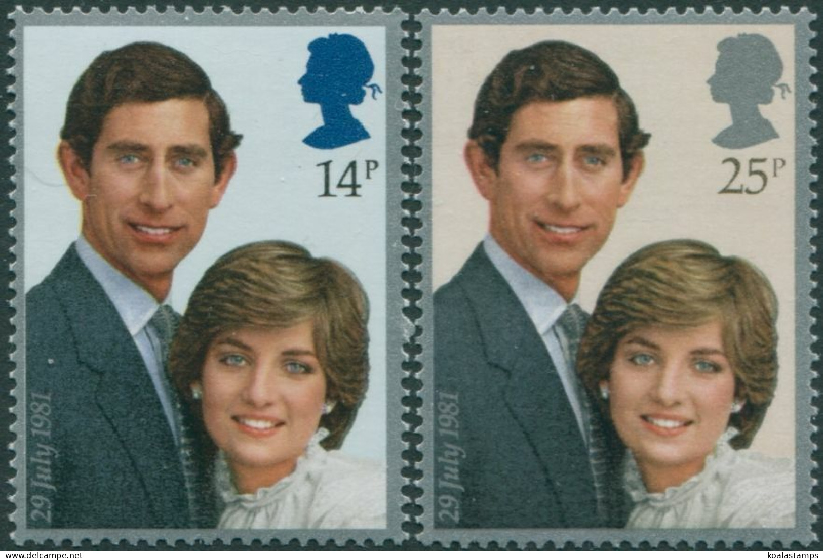 Great Britain 1981 SG1160-1161 QEII Charles Diana Royal Wedding Set MNH - Non Classificati