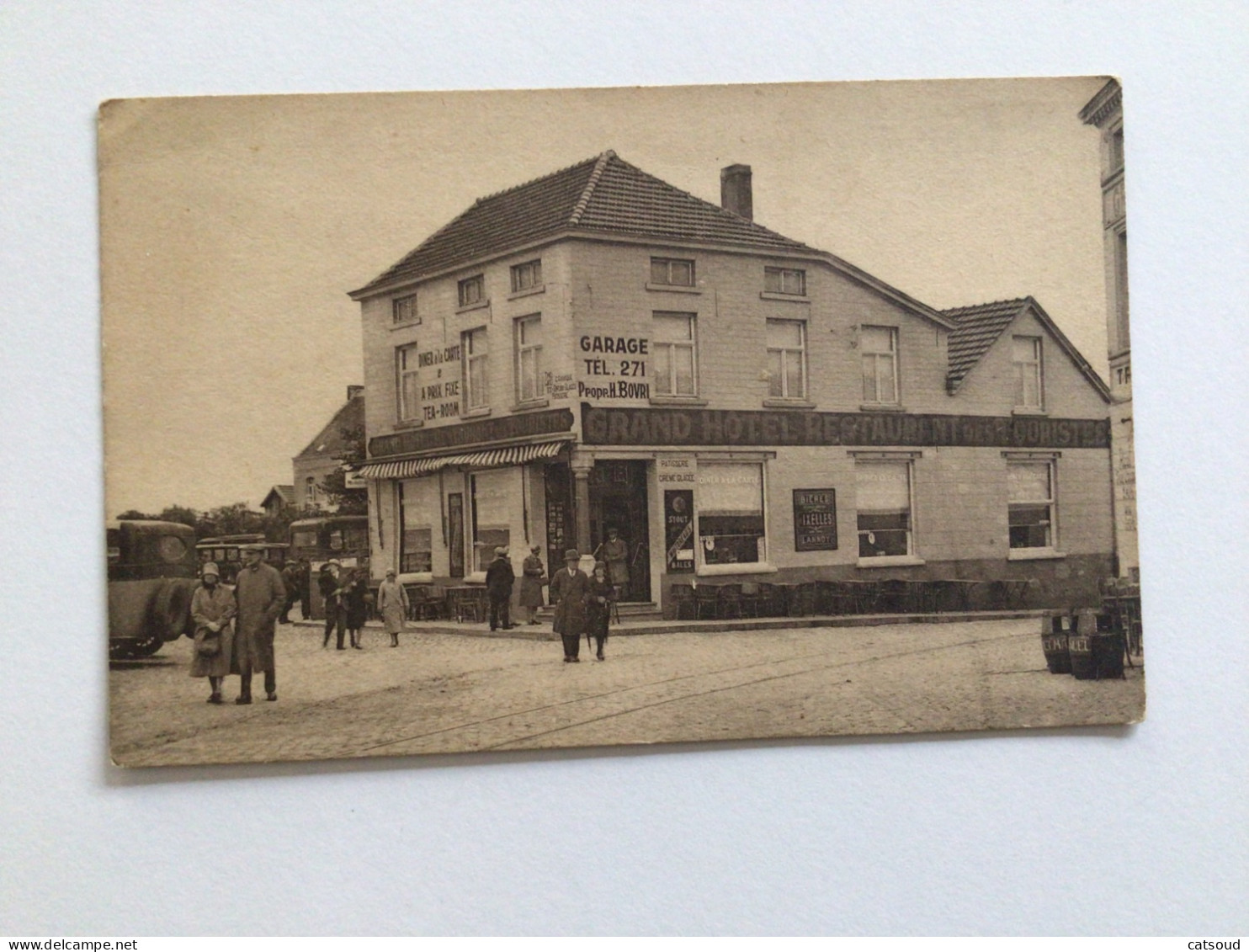 Carte Postale Ancienne Braine-l’Alleud Grand Hôtel Des Touristes Prop. H. Bovri - Eigenbrakel