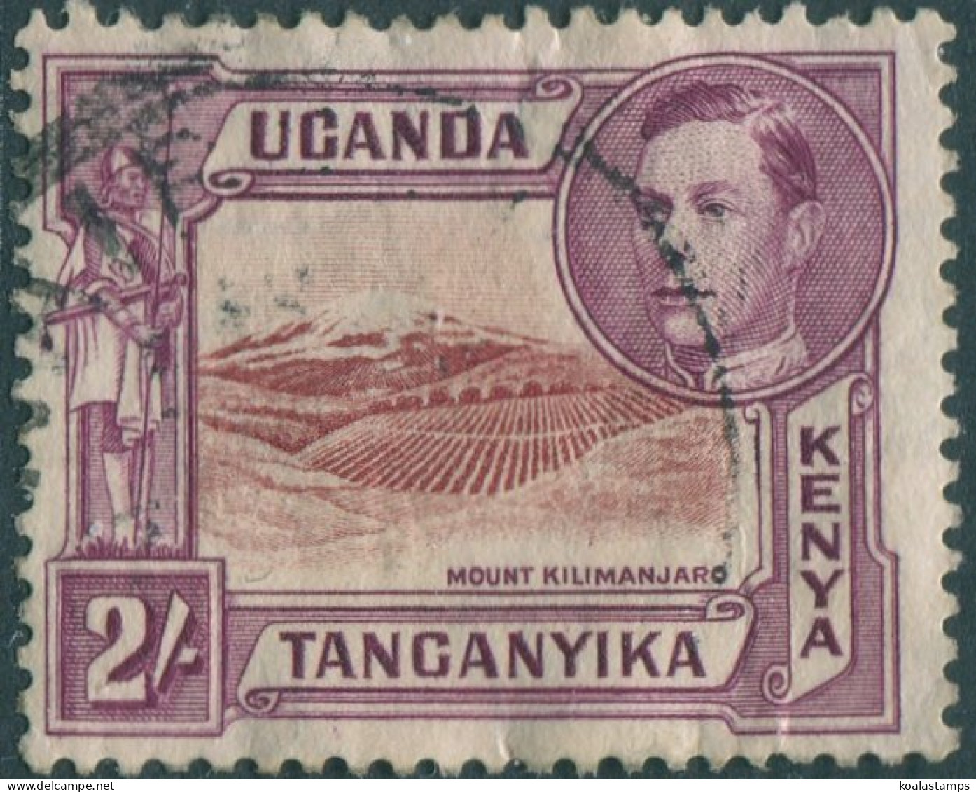 Kenya Uganda And Tanganyika 1938 SG146 2s Brown And Purple KGVI Killimanjaro #1 - Kenya, Uganda & Tanganyika