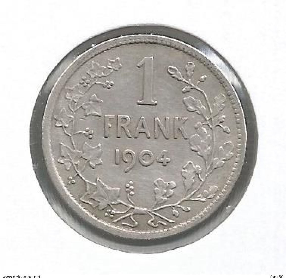 LEOPOLD II * 1 Frank 1904 Vlaams  Met Punt * Z.Fraai / Prachtig * Nr 12872 - 1 Franc