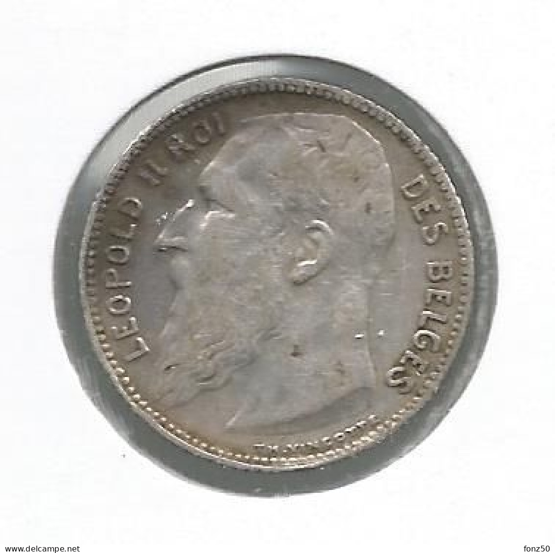 LEOPOLD II * 1 Frank 1904 Vlaams  Met Punt * Z.Fraai / Prachtig * Nr 12872 - 1 Franc