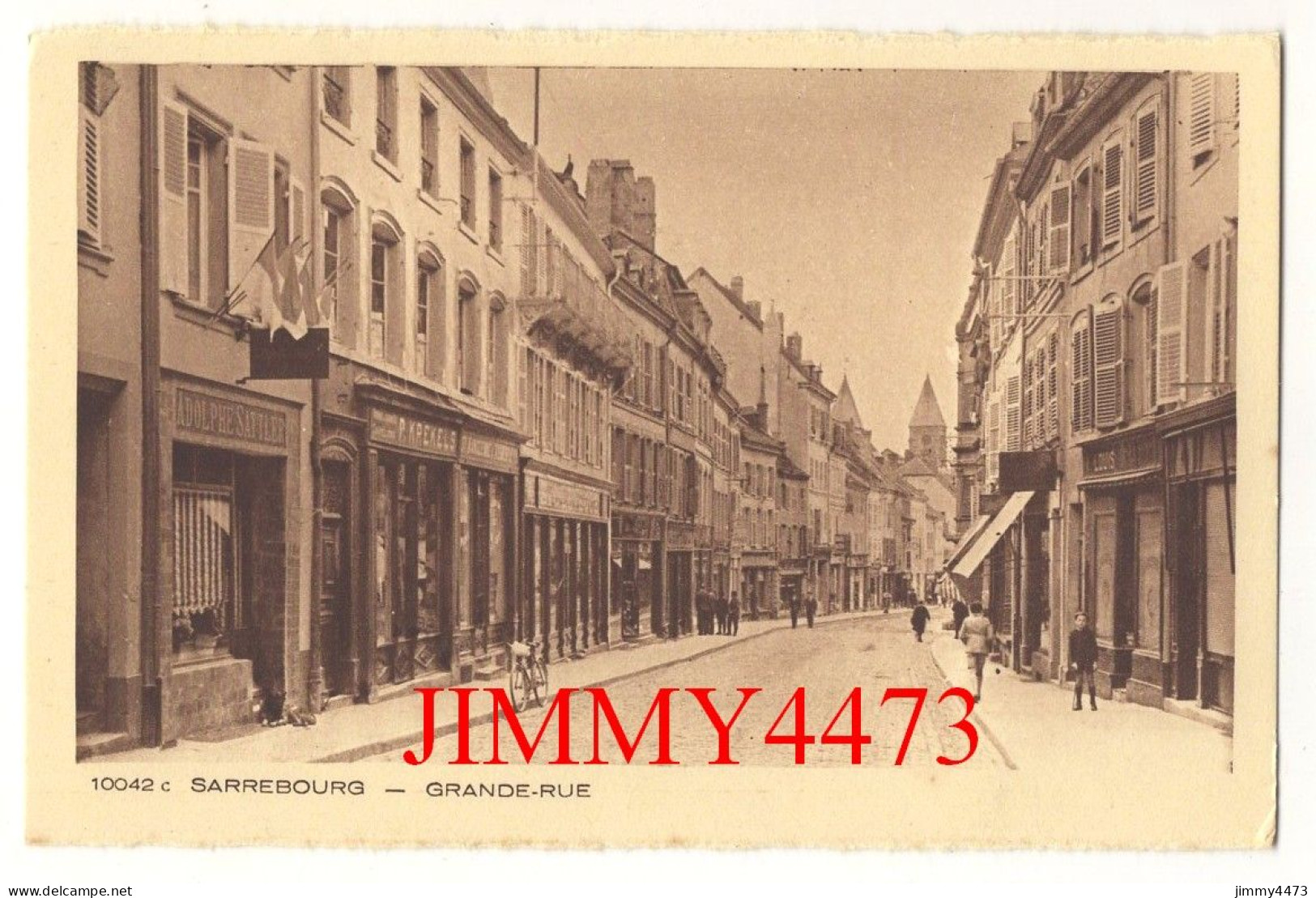 CPA - SARREBOURG - GRANDE RUE ( Bien Animée ) N° 10042 C - Edit. Braun & Cie  Mulhouse - Sarrebourg