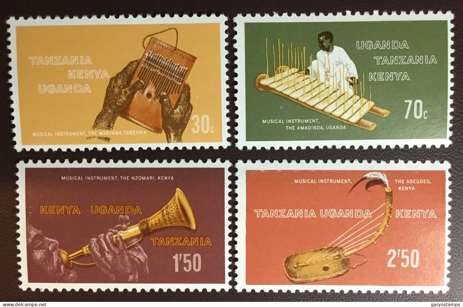 Kenya Uganda Tanzania 1970 Musical Instruments MNH - Kenya, Oeganda & Tanzania