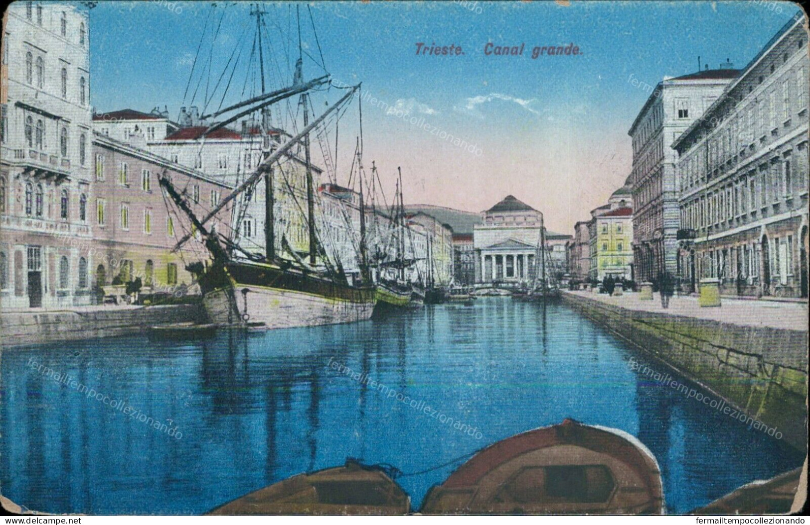 Bu617 Cartolina  Trieste Citta'  Canal Grande Friuli - Trieste