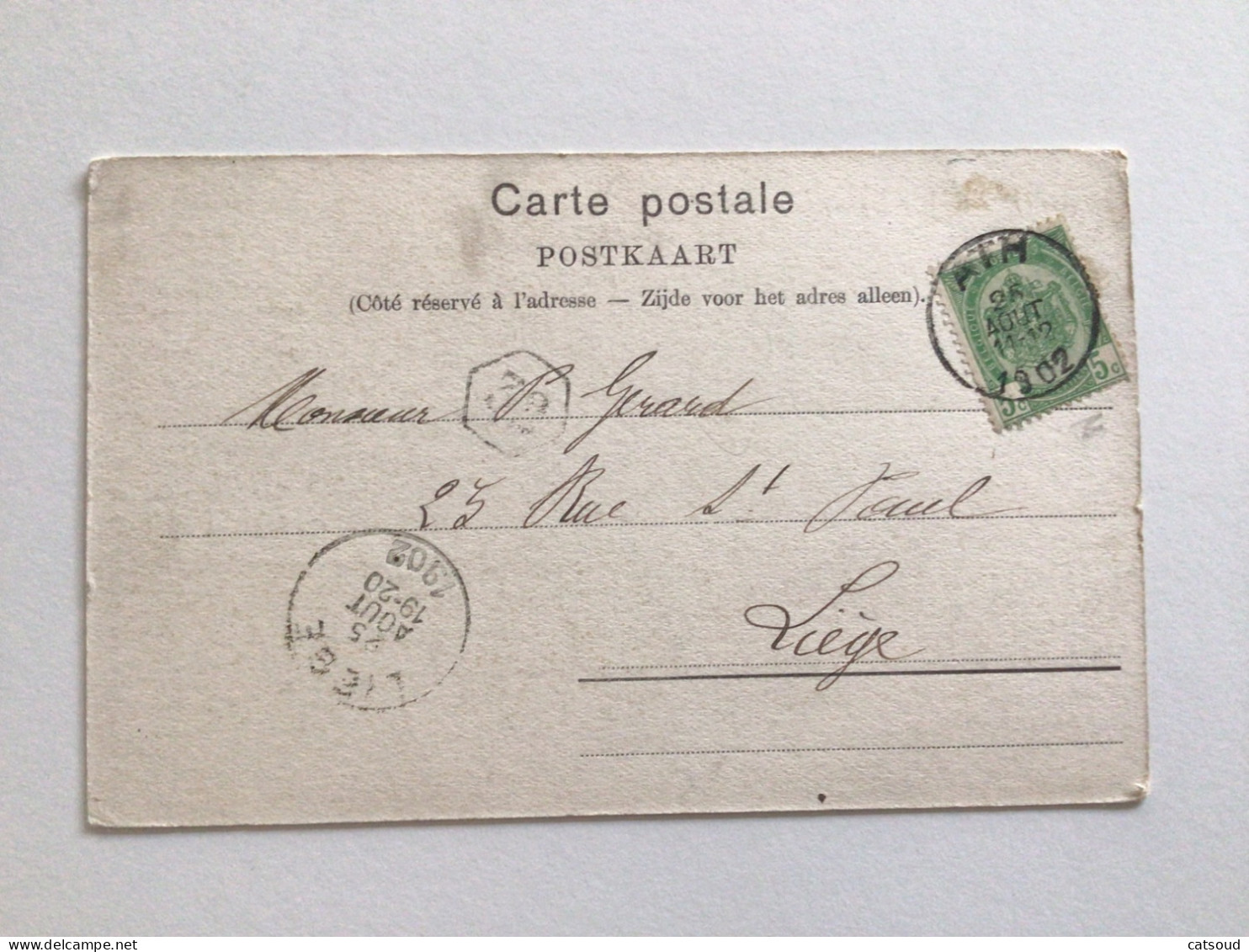 Carte Postale Ancienne (1902) ATH La Station - Ath