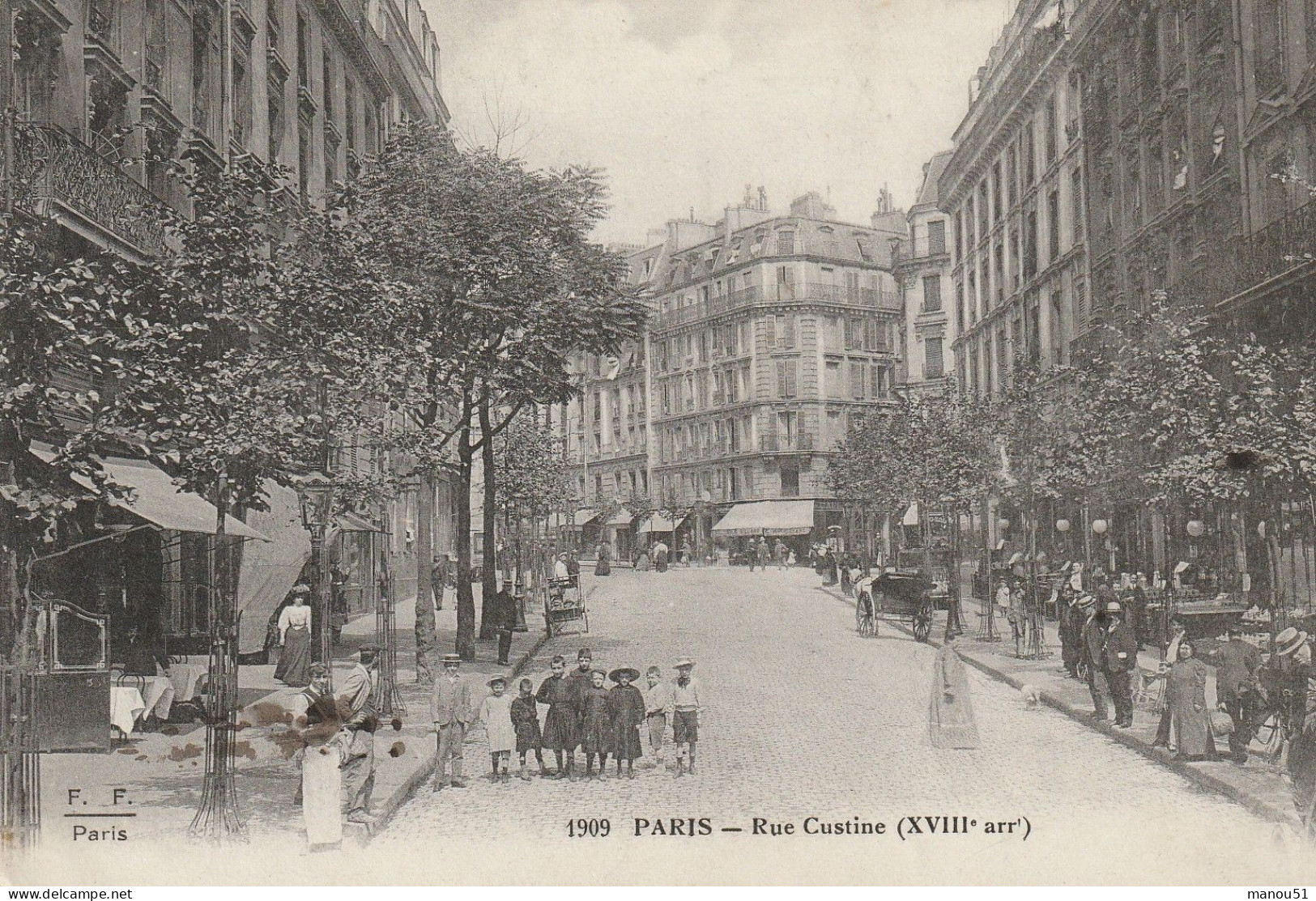 PARIS XVIIIè ; Rue Custine - Distretto: 18