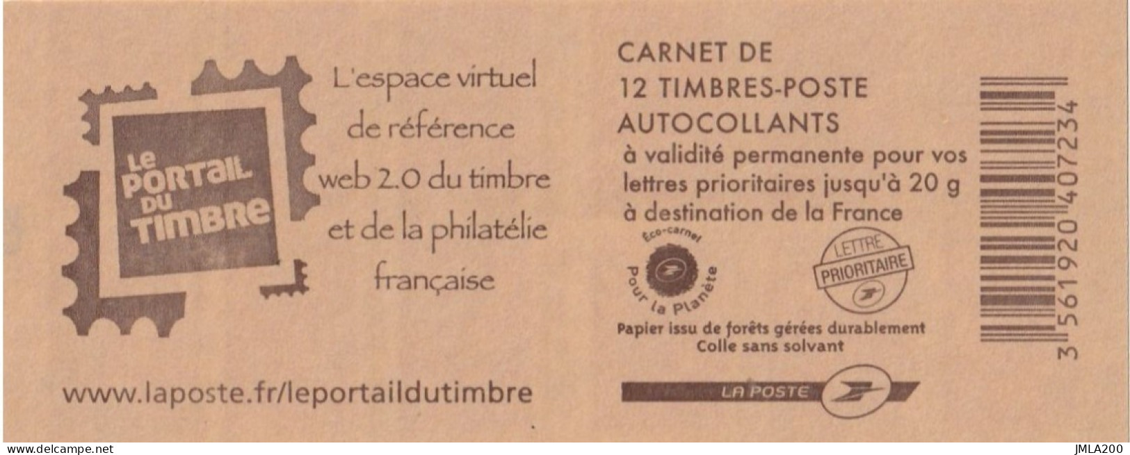 France 2011 590-C4- Type Marianne De Beaujard Le Portail Du Timbre. - Modern : 1959-…