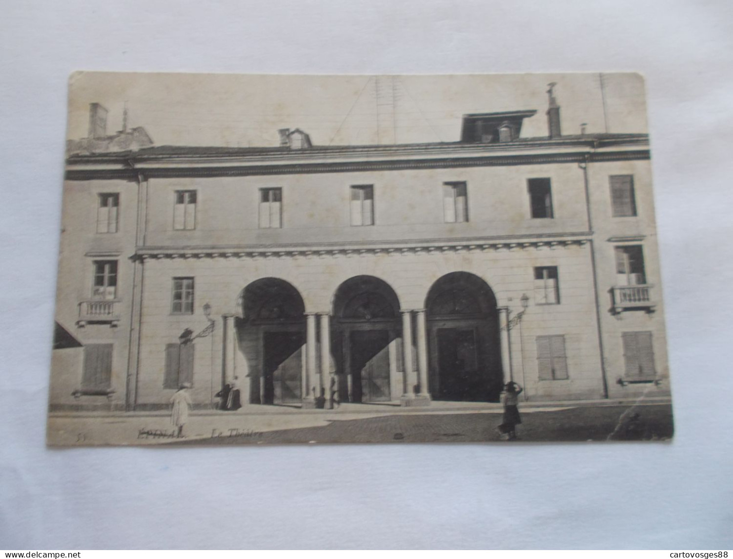 EPINAL ( 88 Vosges ) LE THEATRE  GROS PLAN ANIMEES 1915 - Epinal