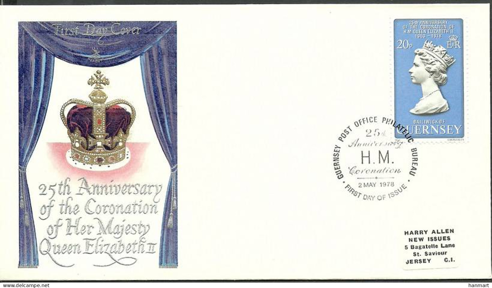 Guernsey 1978 Mi Adr 163 FDC  (FDC ZE3 GRNadr163a) - Other & Unclassified