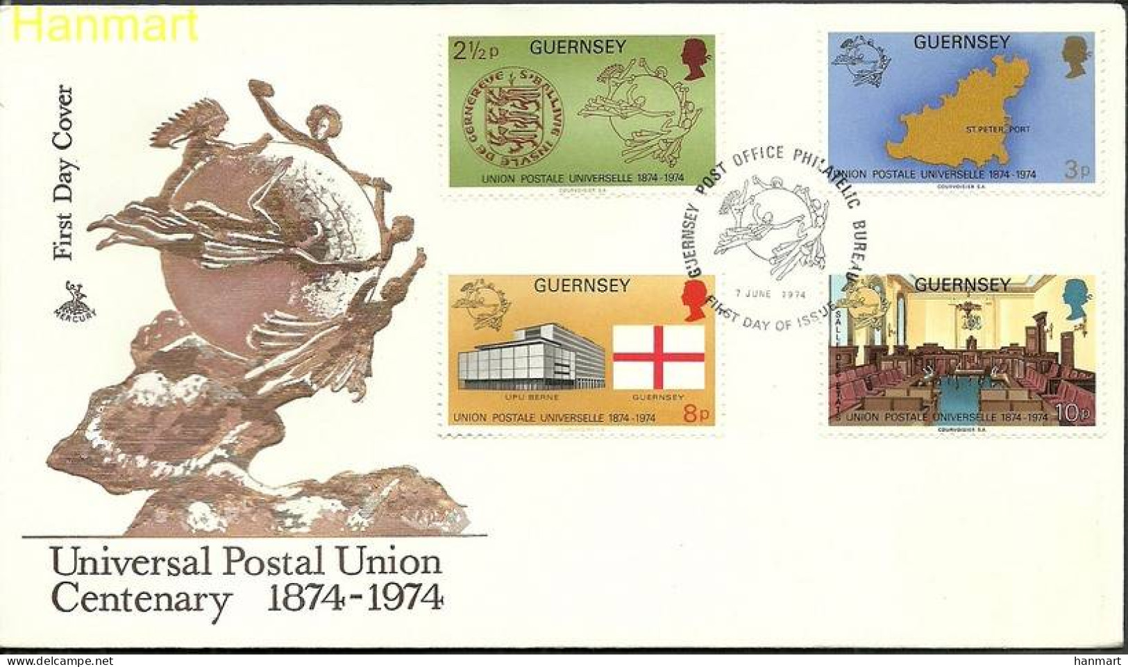 Guernsey 1974 Mi 106-109 FDC  (FDC ZE3 GRN106-109) - Stamps