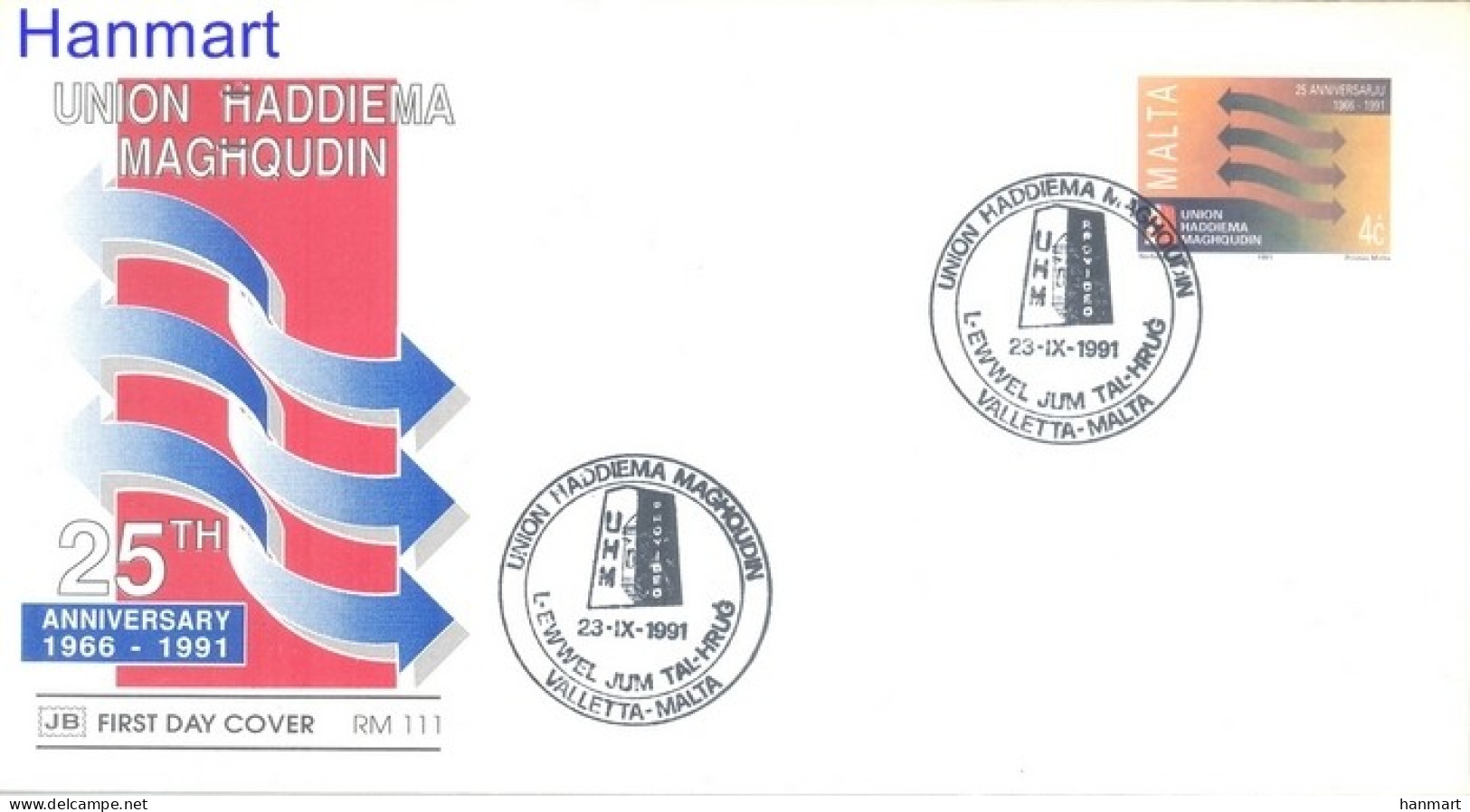 Malta 1991 Mi 863 FDC  (FDC ZE2 MLT863) - Briefmarken