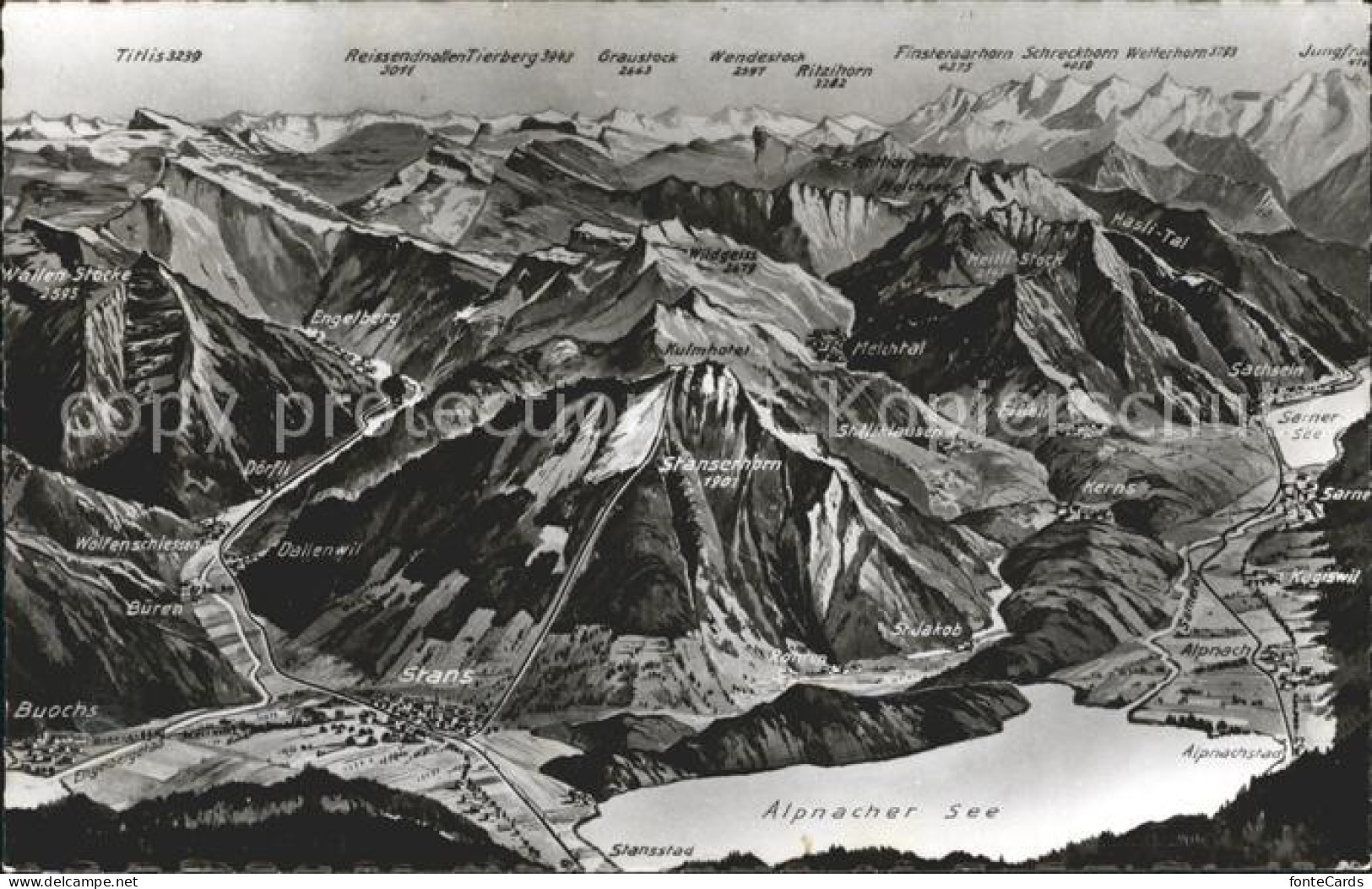 12046180 Stans Nidwalden Und Umgebung Alpnacher See Alpenpanorama Vogelperspekti - Sonstige & Ohne Zuordnung