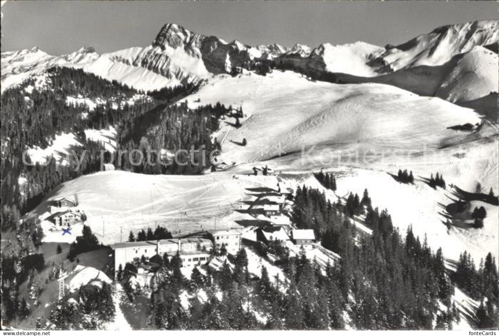 12046153 Beckenried Skigebiet Klewenalp Winterpanorama Alpen Beckenried - Sonstige & Ohne Zuordnung