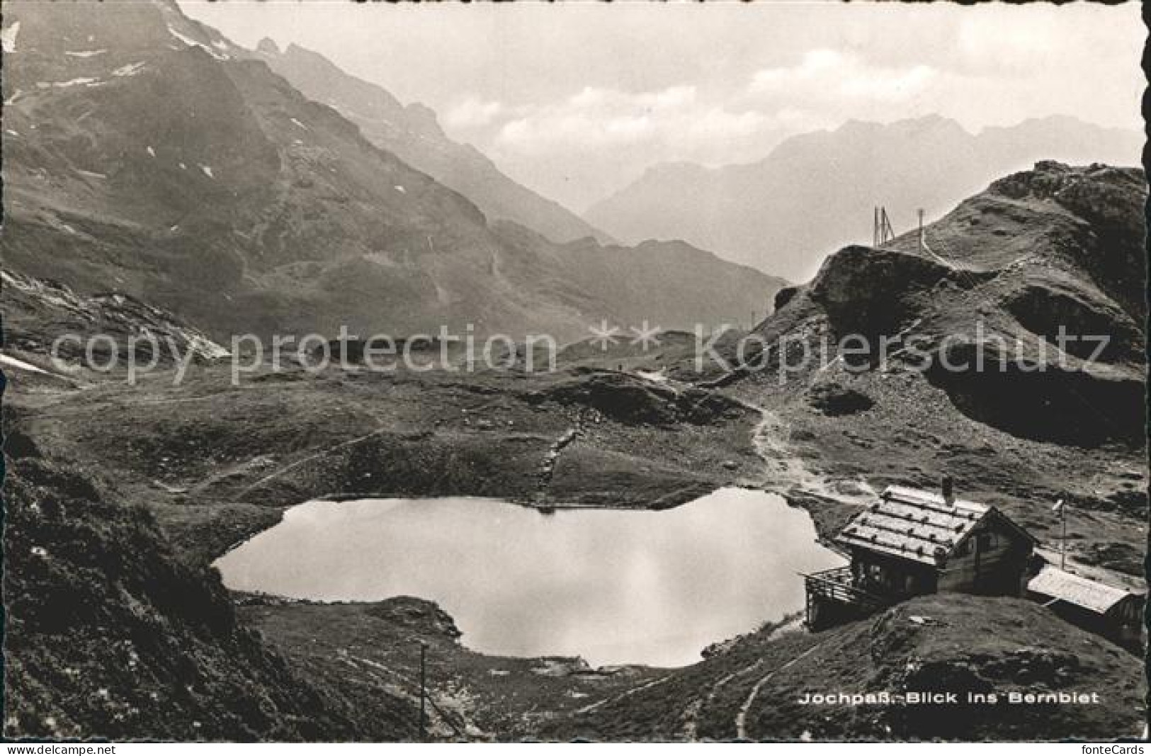 12046133 Jochpass Bergsee Bergrestaurant Blick Ins Berngebiet Alpenpanorama Joch - Sonstige & Ohne Zuordnung