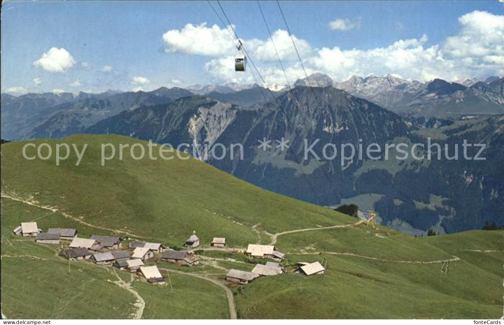 12046131 Lungern Luftseilbahn Lungern Schoenbueel Alp Breitenfeld Obwaldner Alpe - Andere & Zonder Classificatie