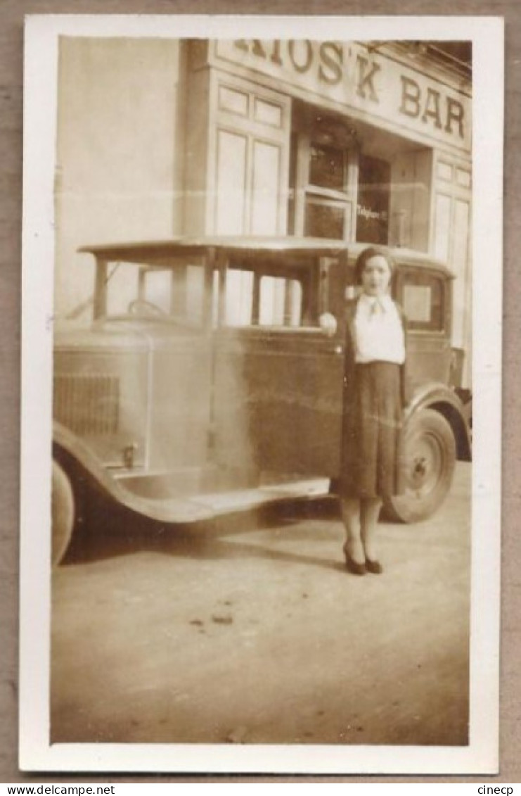 PHOTOGRAPHIE AUTOMOBILIA - TB PLAN AUTOMOBILE DONNET ? BERLINE Côté Arrière VILLAGE 13 KIOS'K BAR 1931 - Toerisme