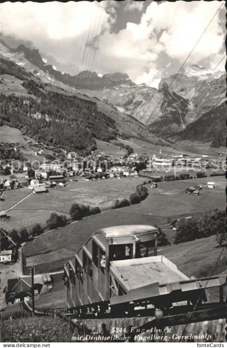 12046110 Engelberg OW Mit Drahlseilbahn Gerschnialp Alpenpanorama Engelberg - Andere & Zonder Classificatie