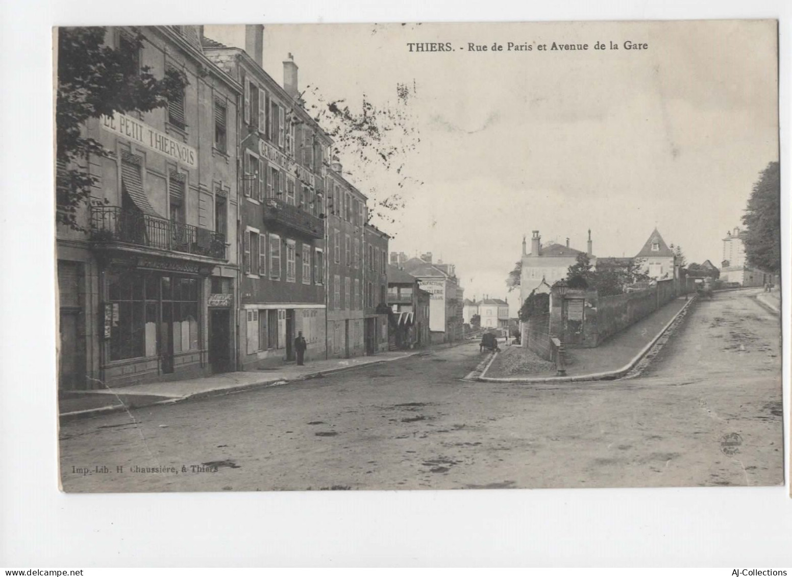 AJC - Thiers - Rue De Paris Et Avenue De La Gare - Thiers