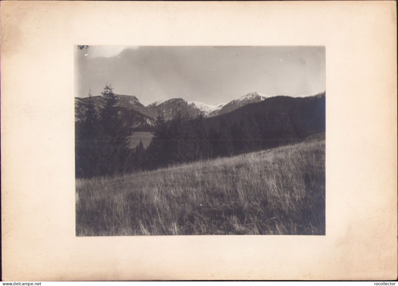 Lanțul Alpin Al Ialomiței La începutul Iernei Bucegi, Fotografie De Mihai Haret, Anii 1920 G92N - Lugares