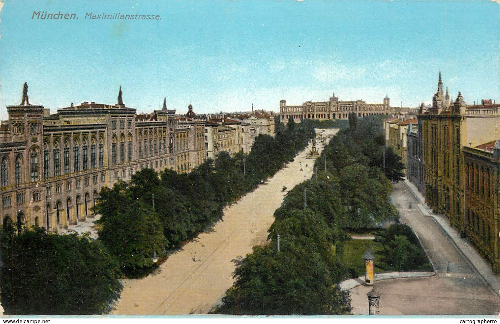 Germany Munchen Maximilianstrasse Overview - München