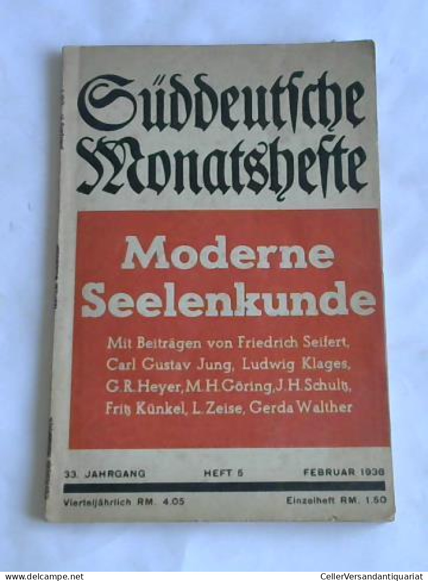 Süddeutsches Monatsheft. Moderne Seelenkunde Von Süddeutsches Monatsheft - Zonder Classificatie
