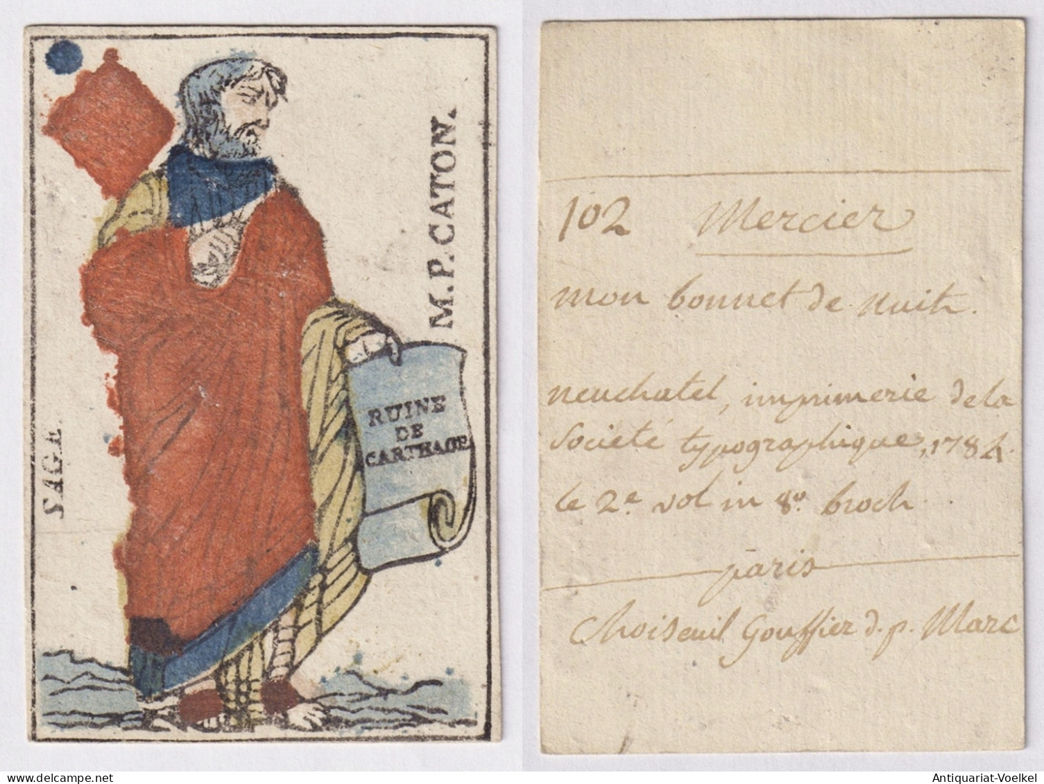(Karo-Bube) - Jack Of Diamonds / Valet De Carreau / Playing Card Carte A Jouer Spielkarte Cards Cartes - Jugetes Antiguos
