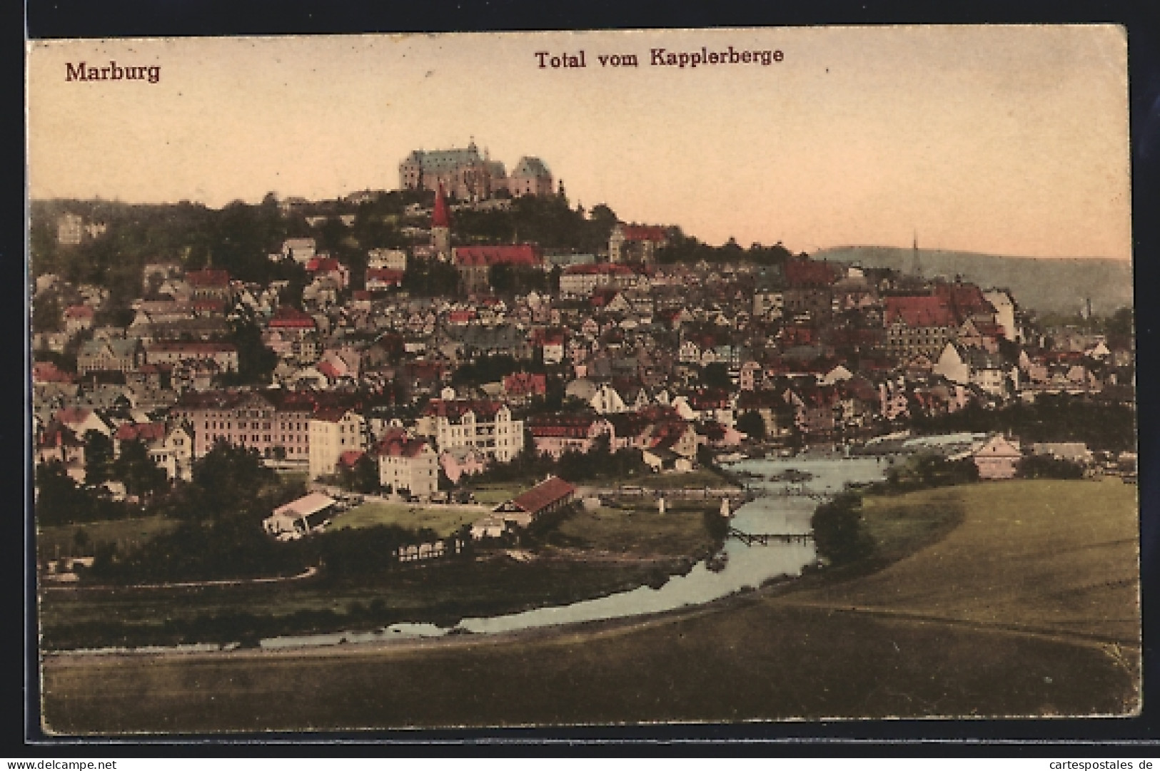 AK Marburg, Totalansicht Vom Kapplerberge  - Marburg