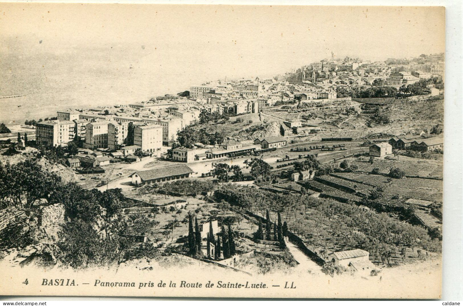-2B - CORSE-  BASTIA-  Panorama Pris De La Route De Sainte-Lucie - Bastia