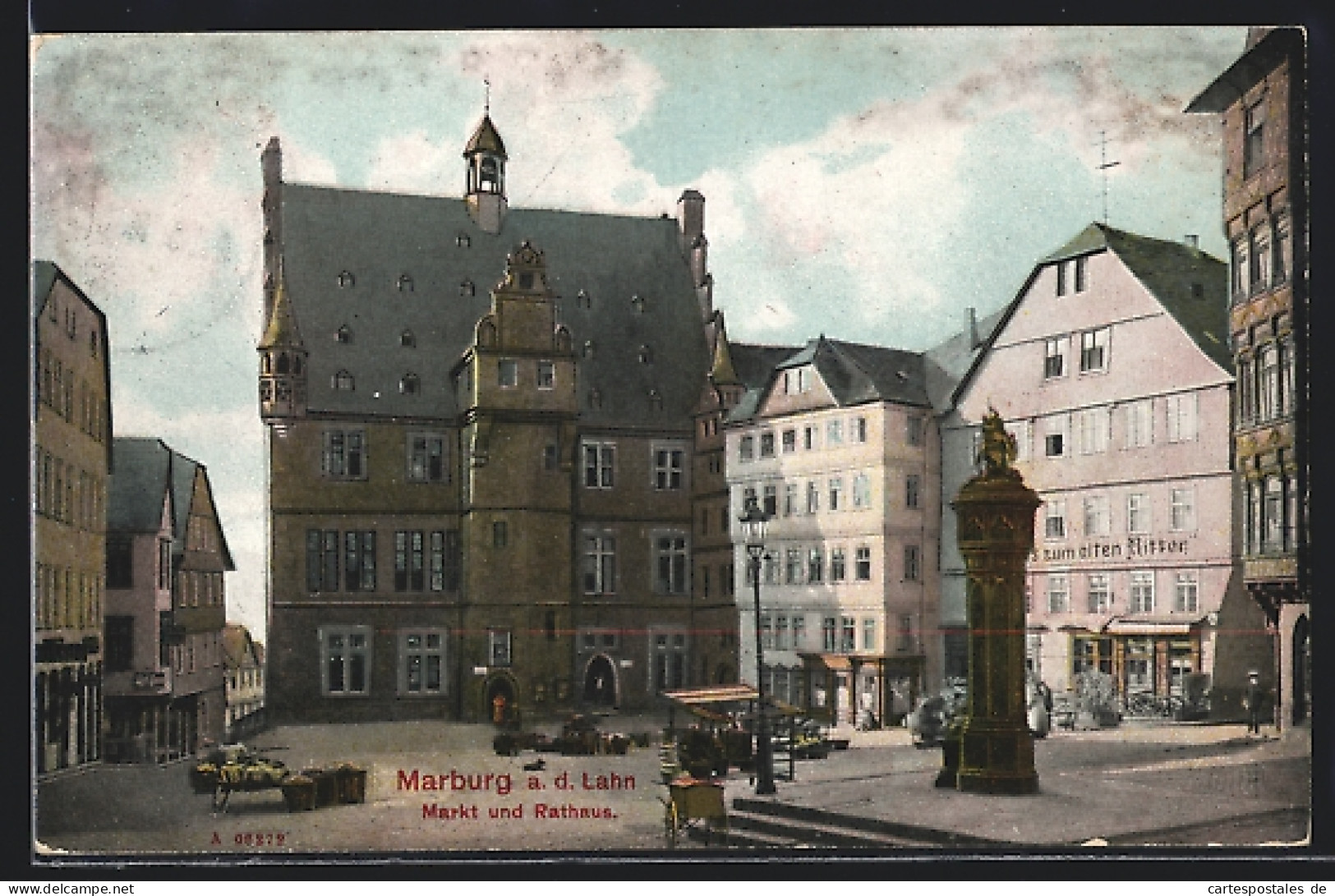 AK Marburg, Markt Und Rathaus  - Marburg
