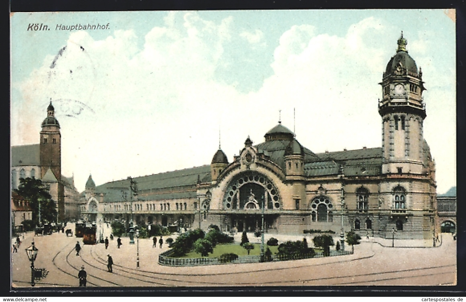 AK Köln, Hauptbahnhof Mit Strassenbahnen  - Koeln