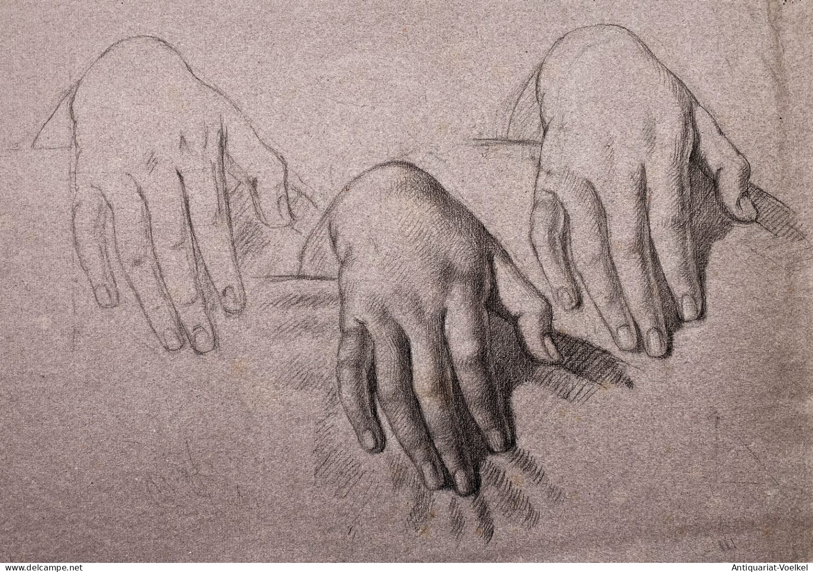 (Hände Hands) - Zeichnung Dessin Drawing - Stiche & Gravuren
