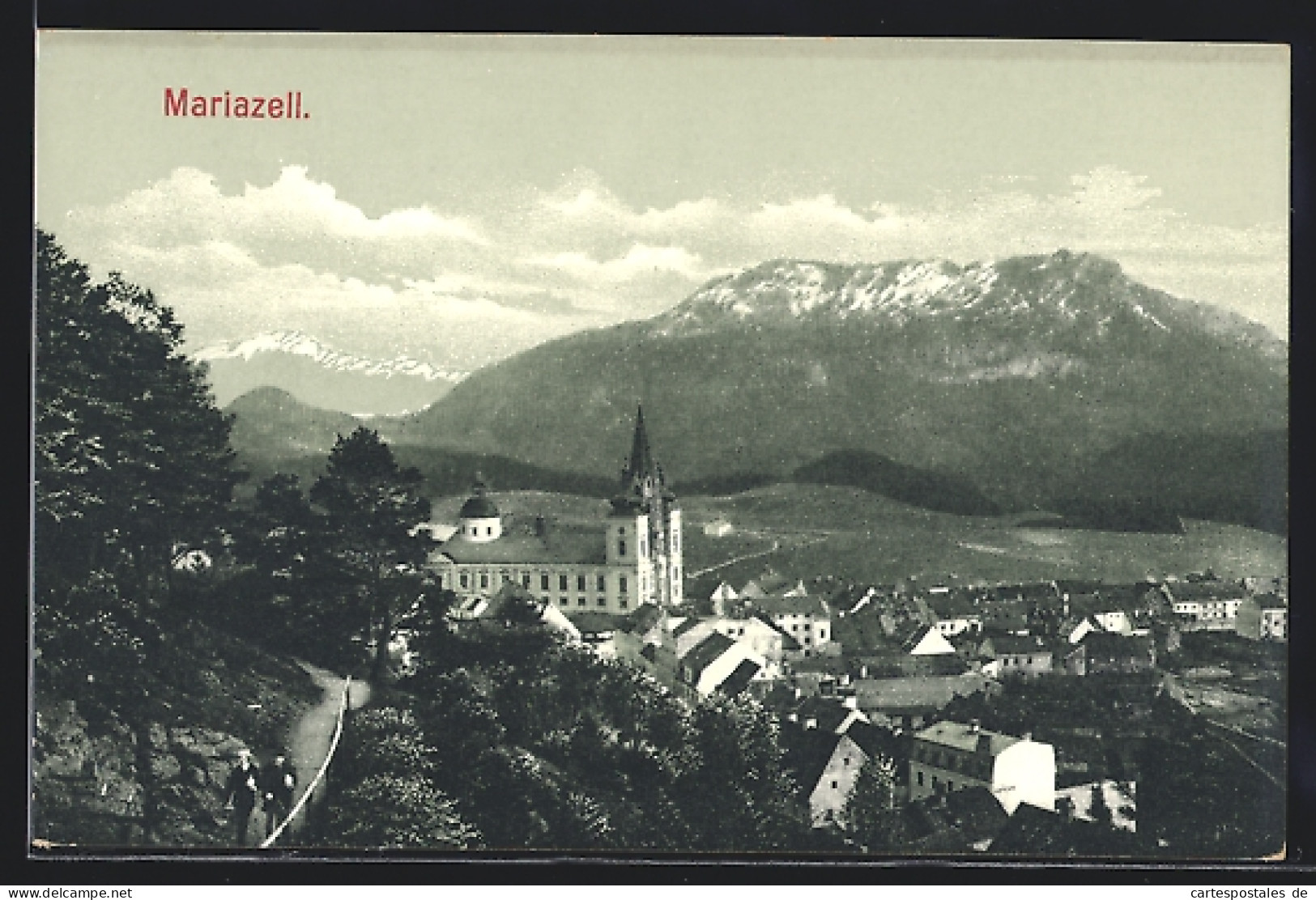 AK Mariazell, Totalansicht Mit Kirche  - Other & Unclassified