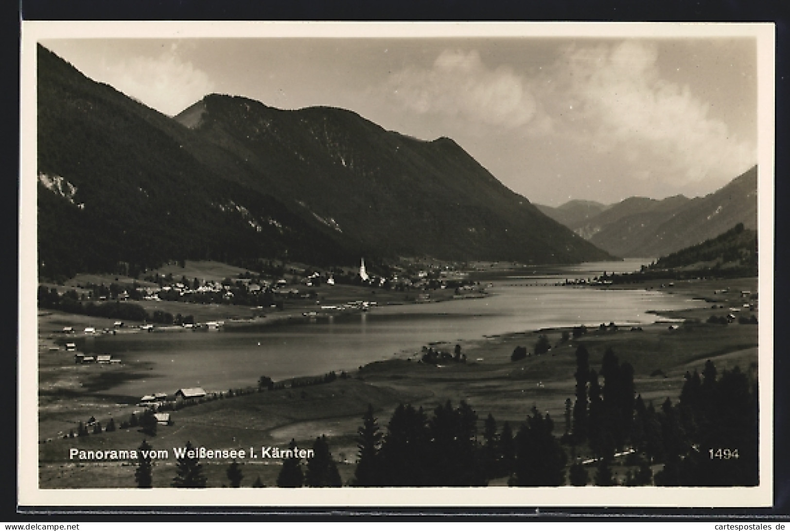 AK Weissensee, Panorama Mit Bergen  - Altri & Non Classificati