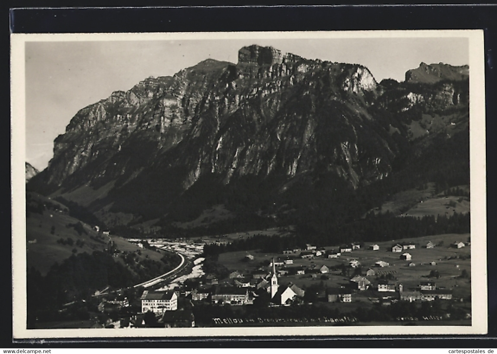 AK Mellau I. Bregenzerwald, Totalansicht Mit Kirche  - Altri & Non Classificati