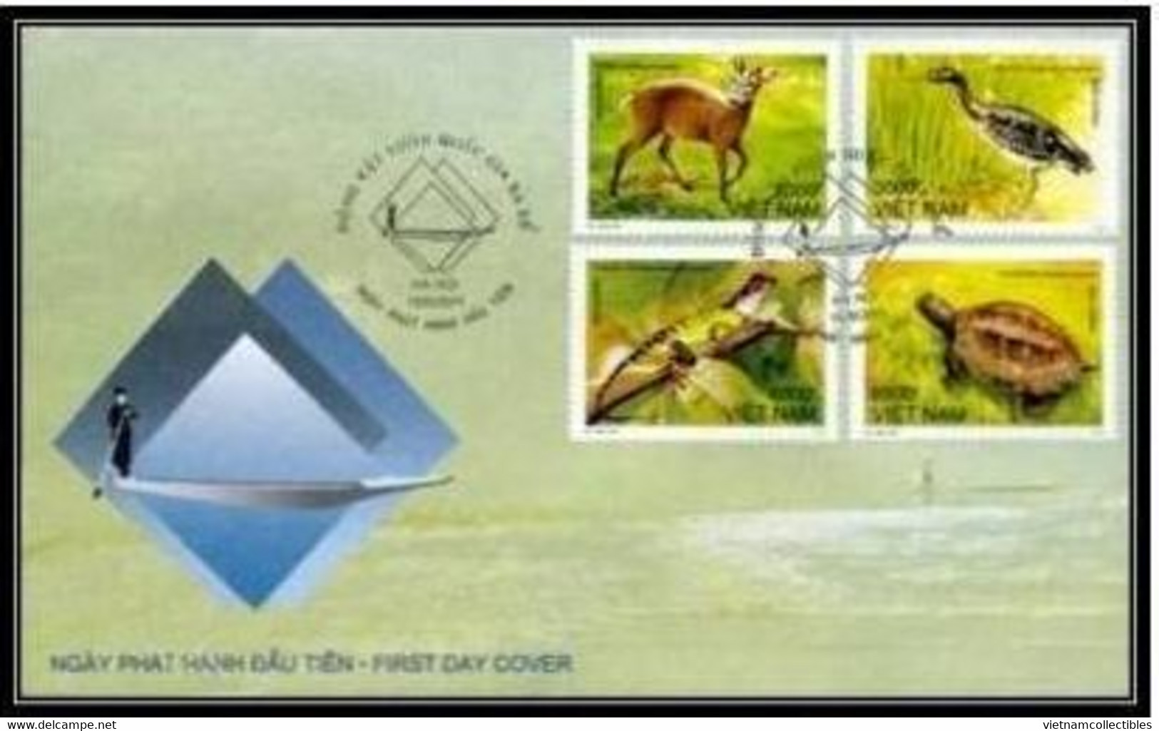 FDC Vietnam Viet Nam 2011 : Animals In Ba Be National Park / Bird / Turtle / Cat / Insect (Ms1006) - Viêt-Nam