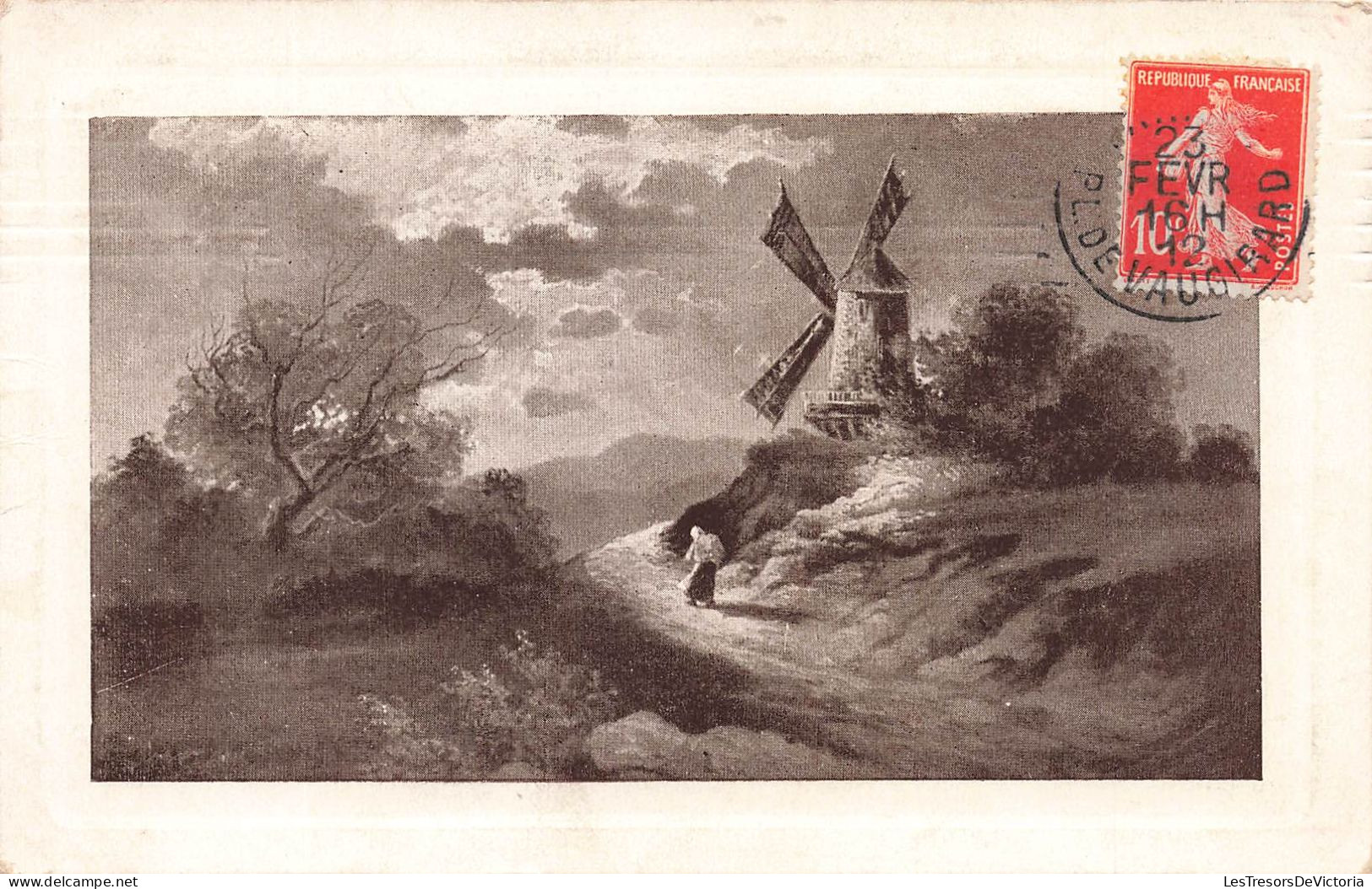 ILLUSTRATEURS - NON SIGNES - Moulin - Femme - Carte Postale Ancienne - Sin Clasificación