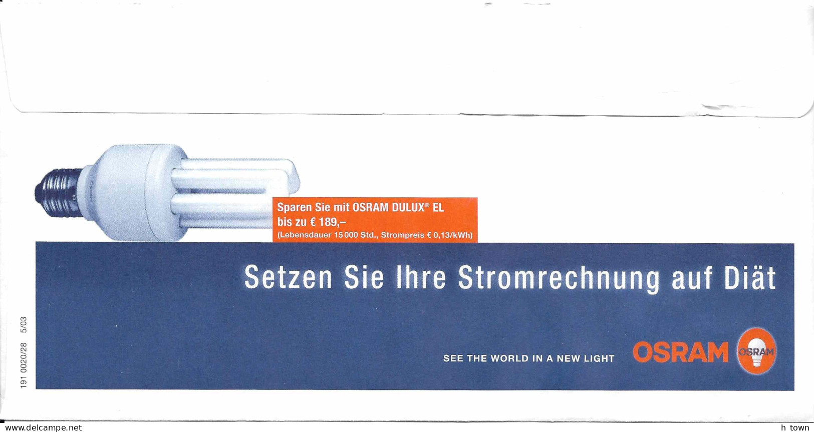 326  Ours: Ema D'Allemagne, 2010 - Bear, Light Meter Stamp From München, Germany. Osram - Bären