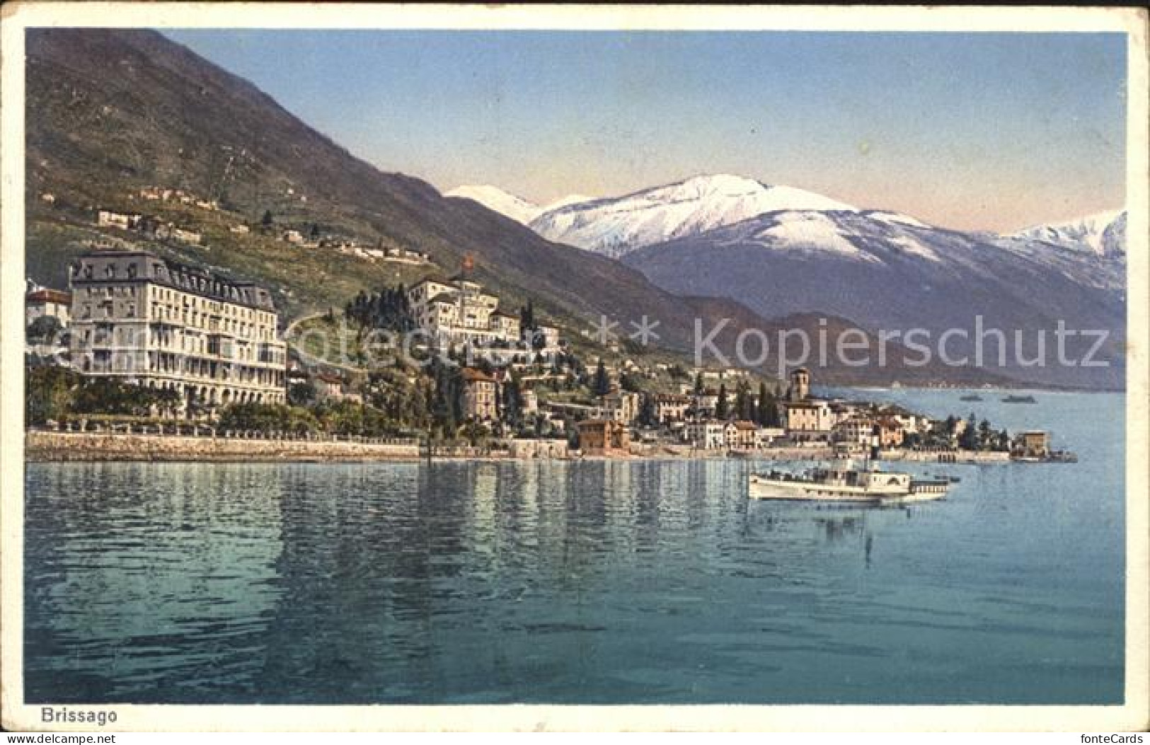 12045910 Brissago TI Lago Maggiore Dampfer Alpen Brissago - Sonstige & Ohne Zuordnung