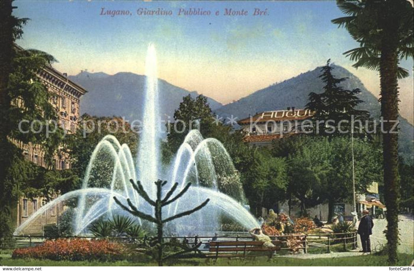 12045903 Lugano TI Giardino Pubblico Et Monte Bre Fontaene Lugano - Otros & Sin Clasificación