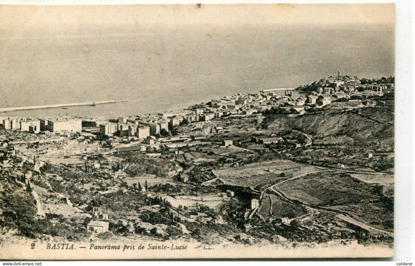 -2B - CORSE-  BASTIA-  Panorama Pris De La Route De Sainte-Lucie - Bastia