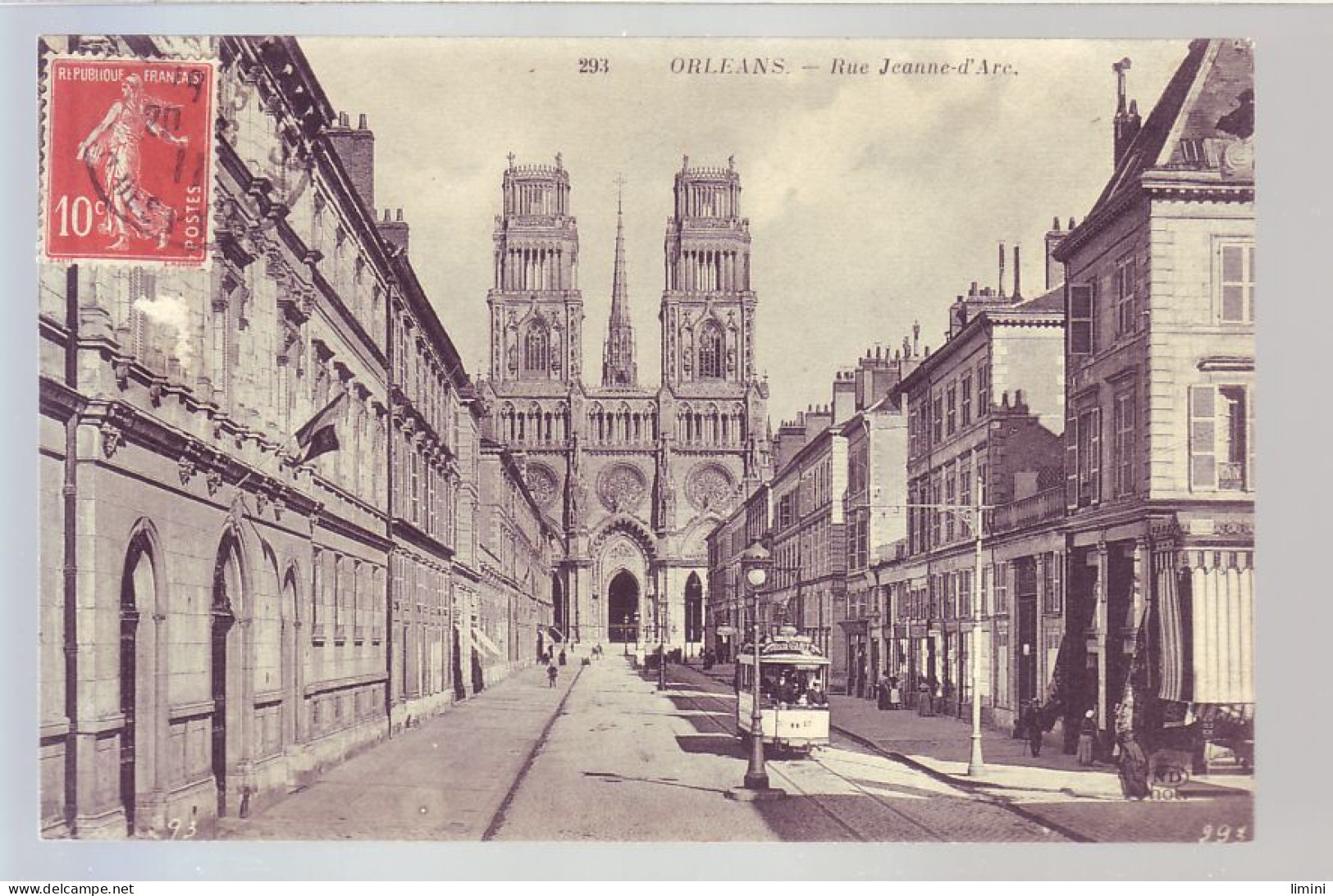 45 - ORLEANS - RUE JEANNE-D'ARC - TRAMWAYS - ANIMÉE -  - Orleans