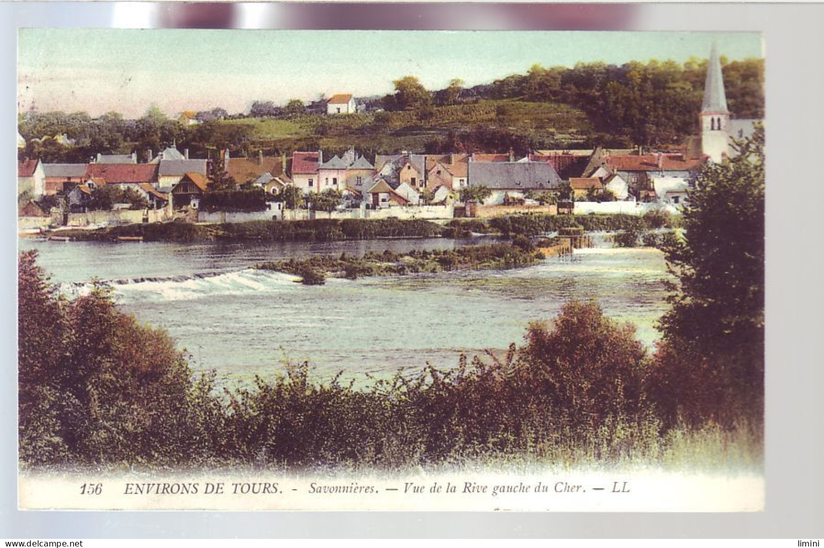 37 - SAVONNIERES - VUE DE LA RIVE GAUCHE DU CHER - ENVIRONS DE TOURS - COLORISÉE -  - Tours