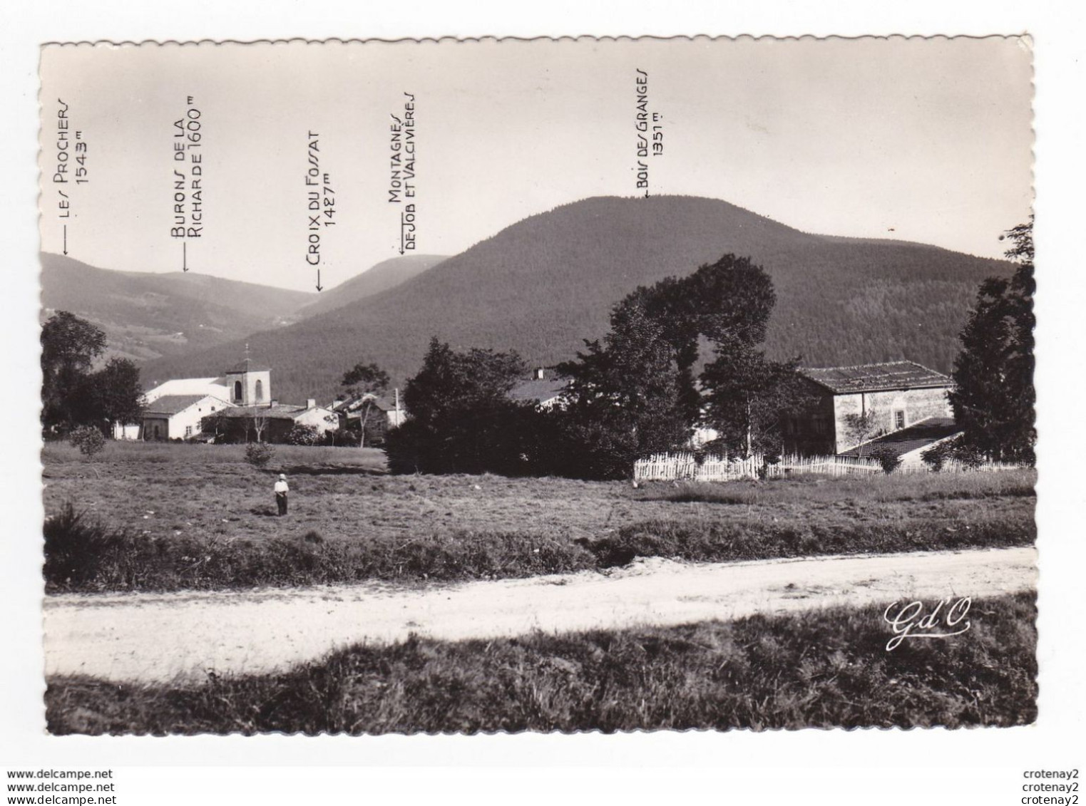 63 SAINT PIERRE DE LA BOURLHONNE Vers Vertolaye Olliergues N°158 Bois De Grange Vallée Du Fossat Route Col Du BEAL - Olliergues