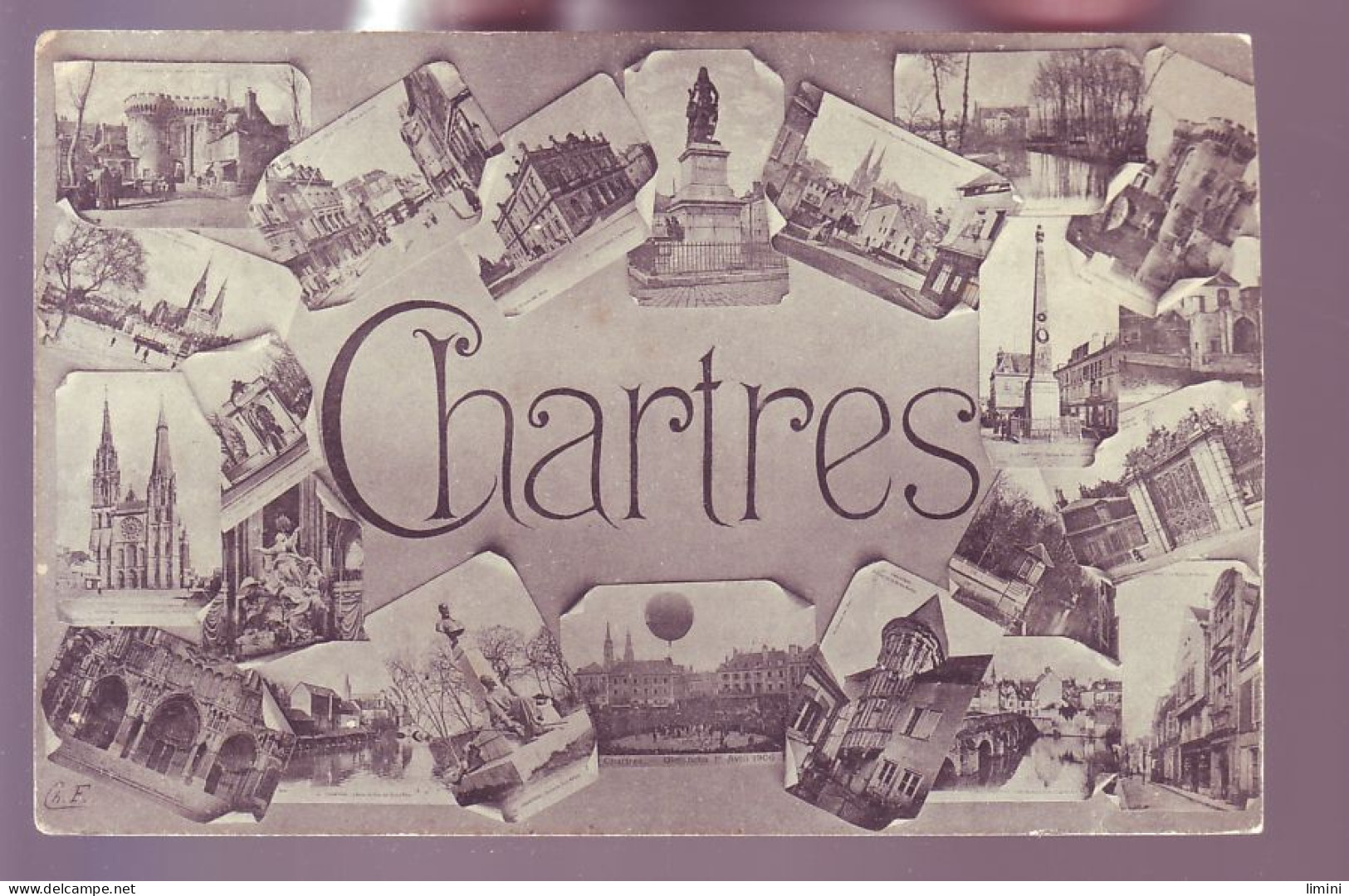 28 - CHARTRES - LETTRES - MULTIVUES -  - Chartres