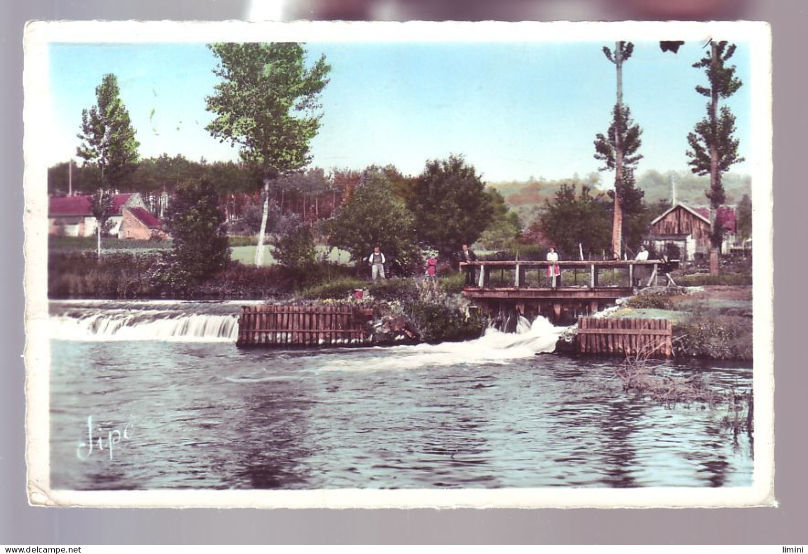 72 - CONNERRE - LE BARRAGE AU MOULIN DE LA CROIX - ANIMÉE - COLORISÉE -  - Connerre