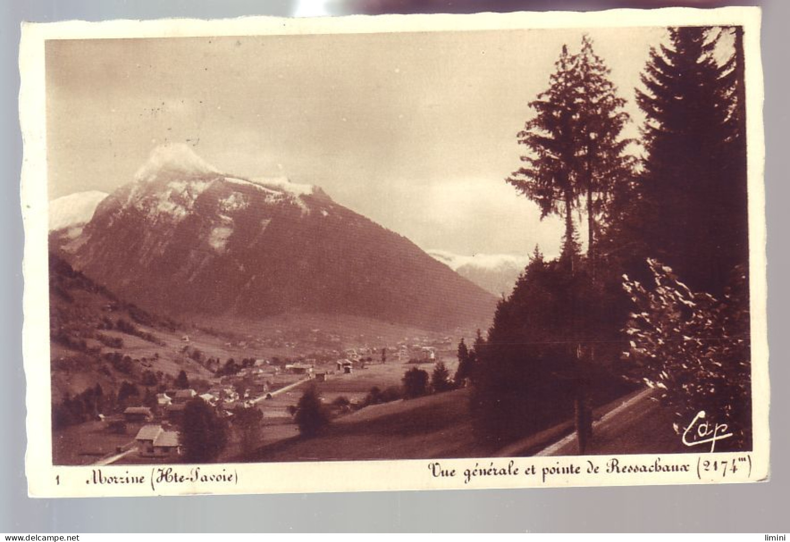 74 - MORZINE - VUE GÉNÉRALE ET POINTE DE RESSACHAUX -  - Morzine