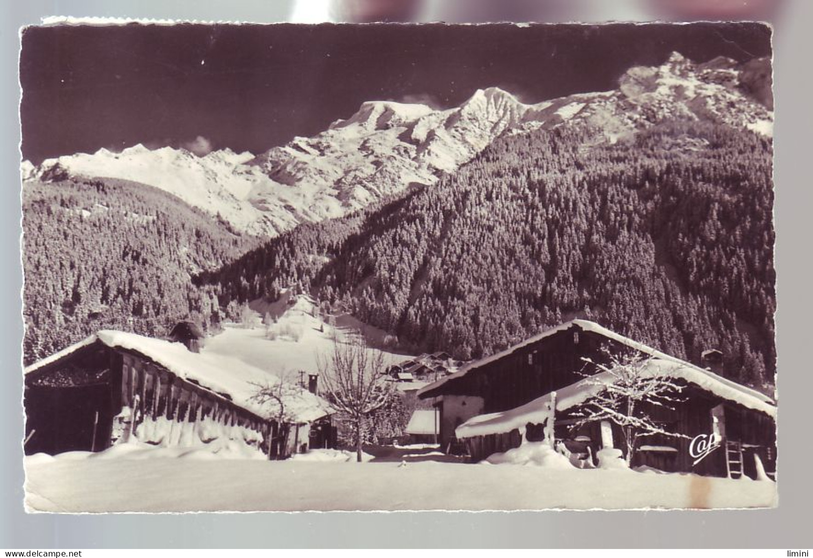 74 - LES CONTAMINES-MONTJOIE - LA CHAINE DES MIAGES DEPUIS LE LAY EN HIVER -  - Les Contamines-Montjoie